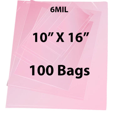 Pink Anti Static Bags 6 Mil 10" X 16" 100 Bags